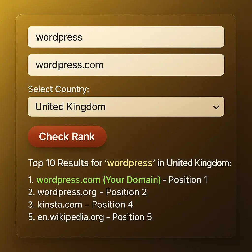 Rub Ranking tool