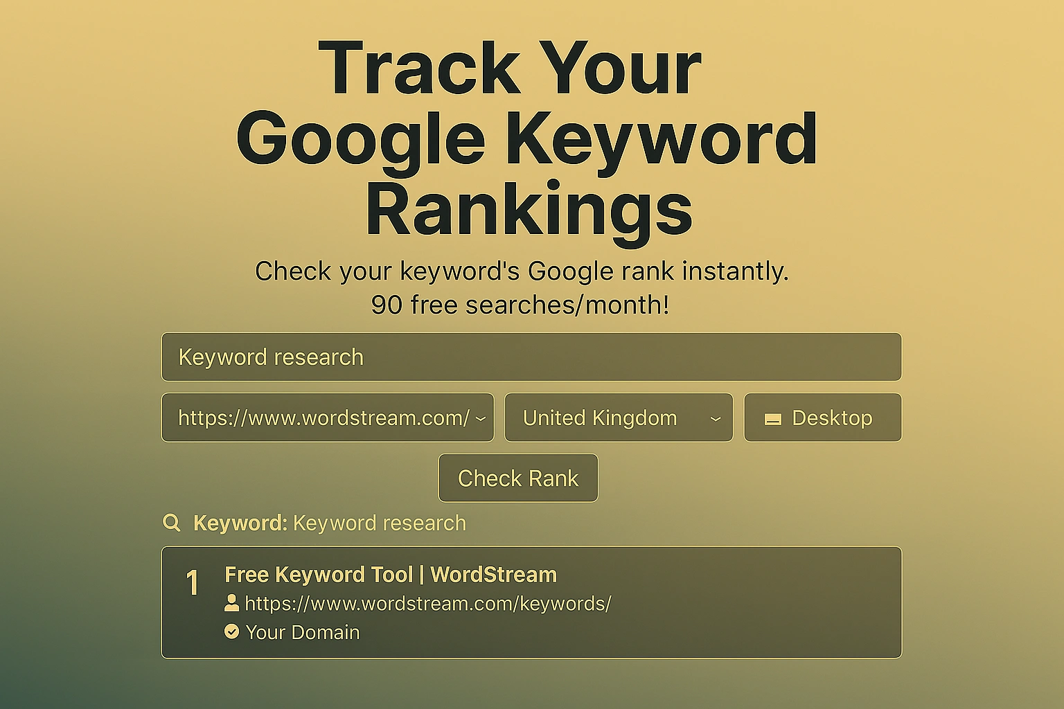 Rub Ranking-SERP Rank Checker tool